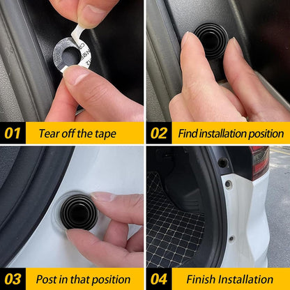 30PCS Car Door Shock Absorber Cushion Gasket Decoration Sticker Shock