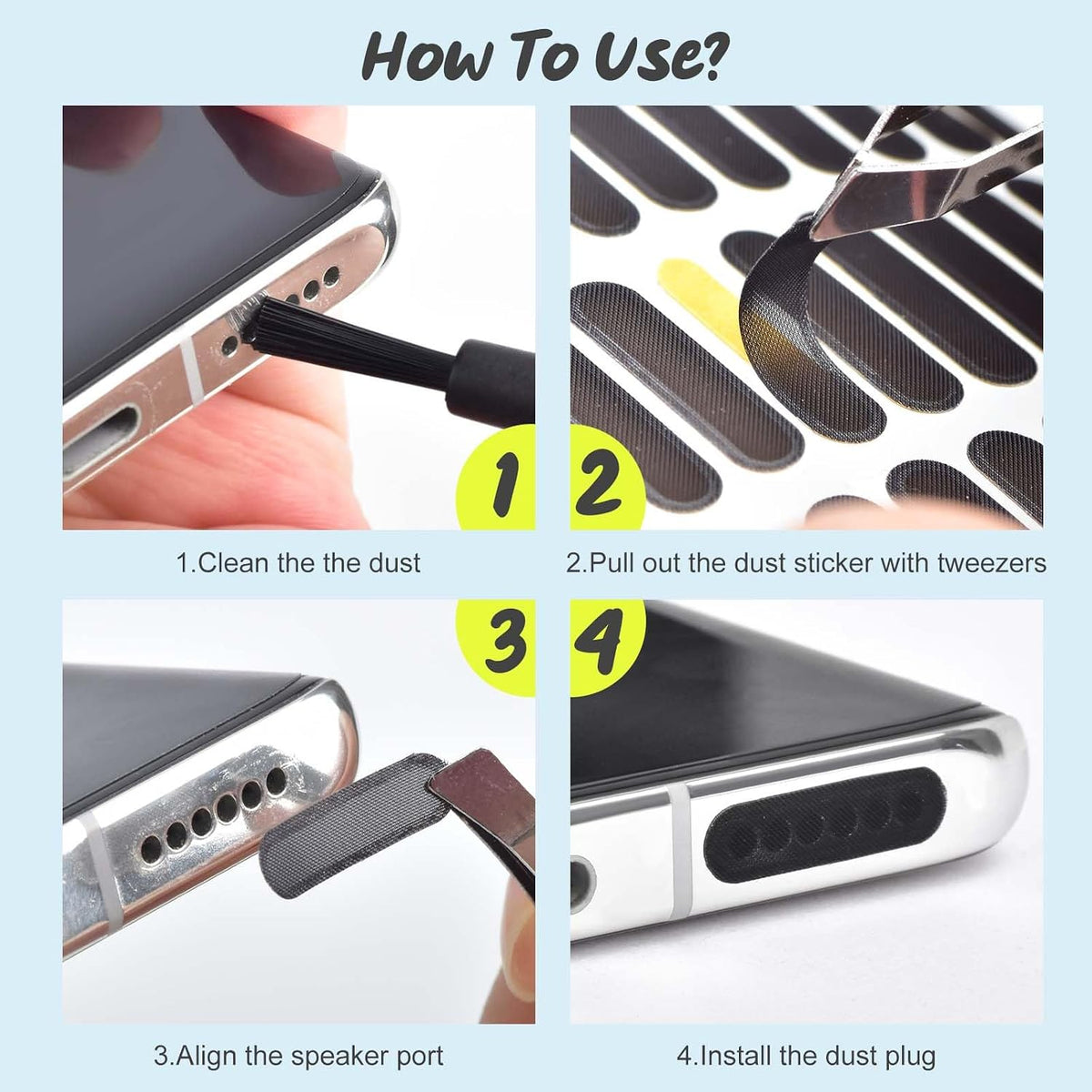 100Pcs Universal Smartphone Speaker Dustproof Mesh Cover Audio Clarity Enhancing