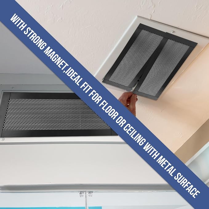4Psc Magnetic Vent Cover, Mesh Grilles Dust Protection