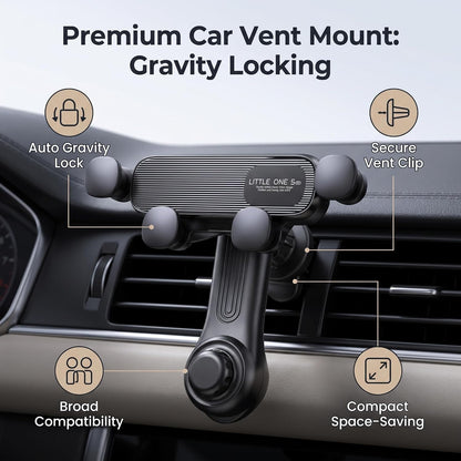 2Pcs Car Phone Holder ABS Car Vent Phone Mount Universal Gravity Link Air Vent Clip Design
