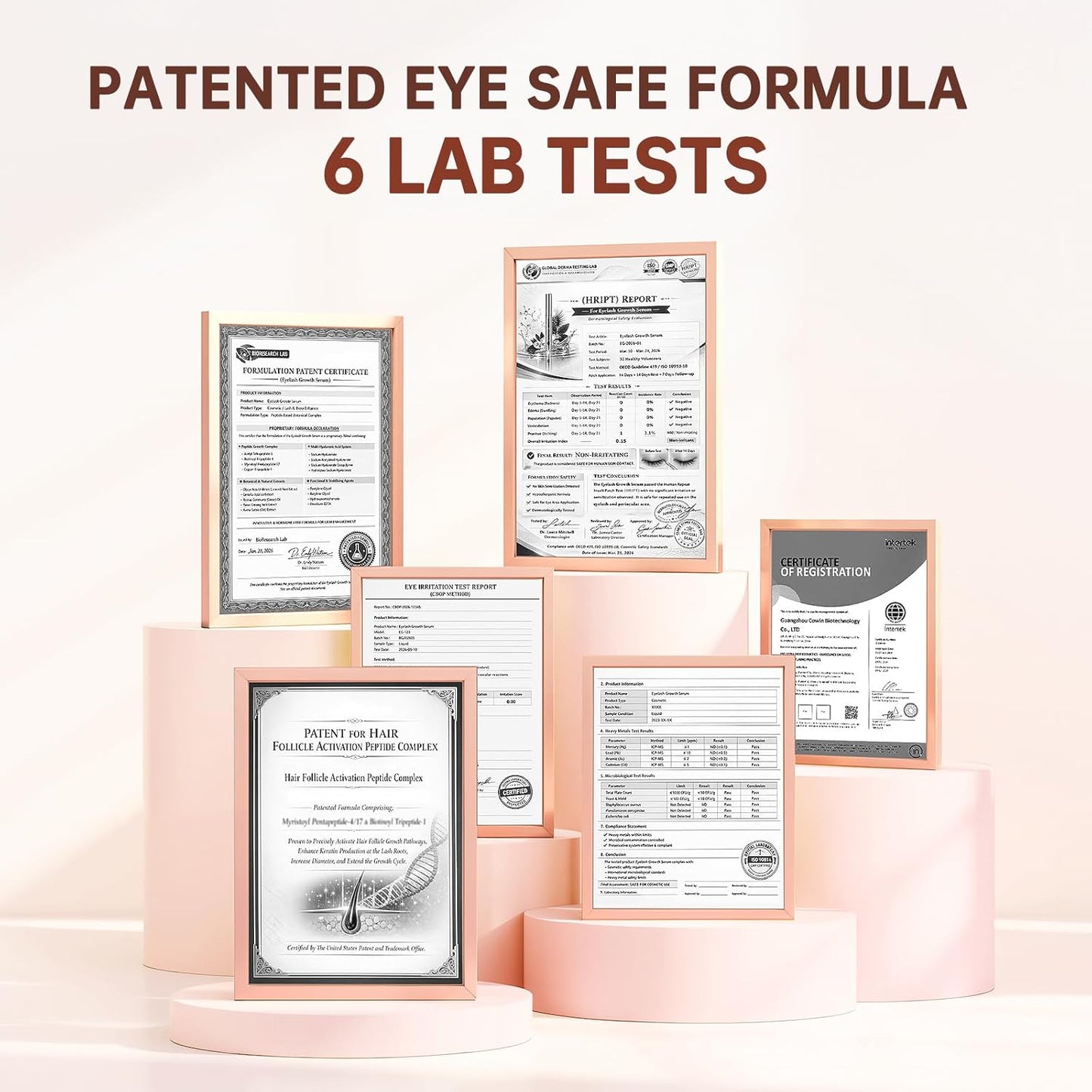 2PCS Premium Eyelash & Eyebrow Growth Serum, 5ML - Irritation-Free