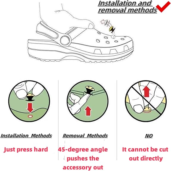 10Pcs Funny Slippers Accessories,Cute Shoe Charms,DIY Shoe Accessories for Party Favor