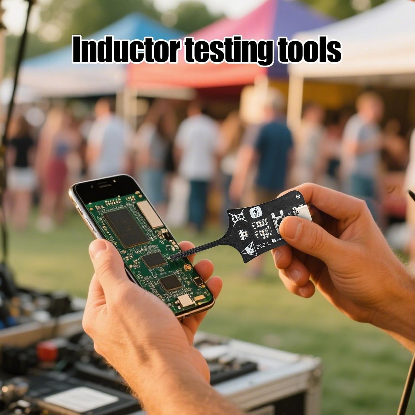 2Pcs Electronic Circuit Board Tester, Detectors Inductance Tester Motherboards Coils Testers