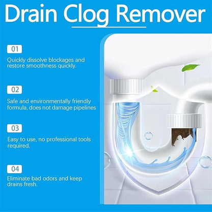 Strong Drain Effervescent Tablet, 2026 New Disposal Cleaner Tablets Eliminator Quickly Eliminates Odors