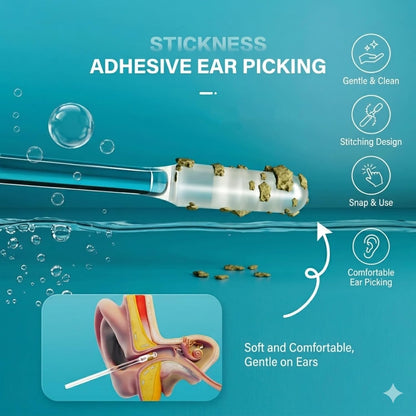 24Pcs Ear Wax Removal Tools,Reusable Stickiness Ear Swab for Both Adults and Children