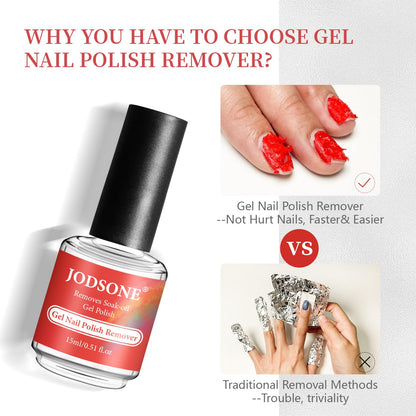 2PCS Gel Nail Polish Remover No Need Soaking or Wrapping Easy And Quick