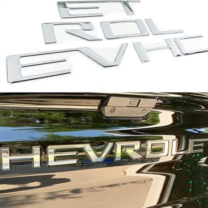 Tailgate Inserts Letters Compatible for 2019-2025 Sverado, 3D Raised & Strong Adhesive Decals Letters