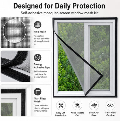 Magic Self-Adhesive Window Mosquito Net