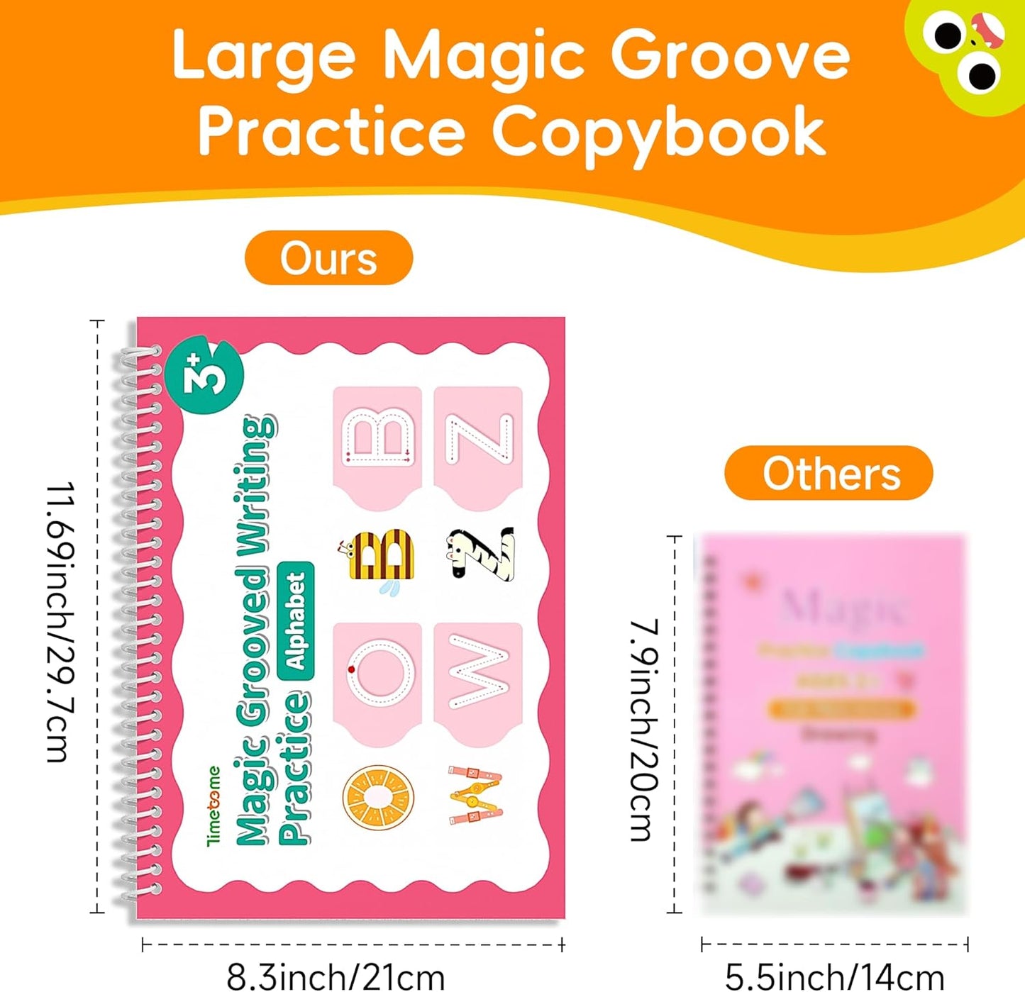 Large Magic Grooved Writing Practice for Kids 3-5