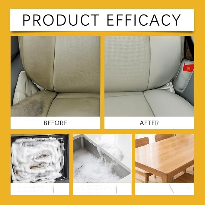 Multi-Surface Foaming Cleaner All-Purpose for Car Interior Kitchen Bathroom Leather Metal Glass