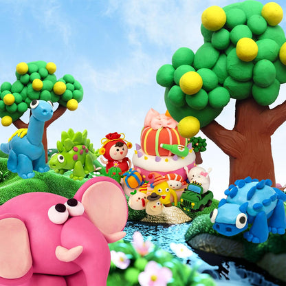 Air Dry Clay Kit for Kids –Non-Toxic Soft Modeling Clay Set