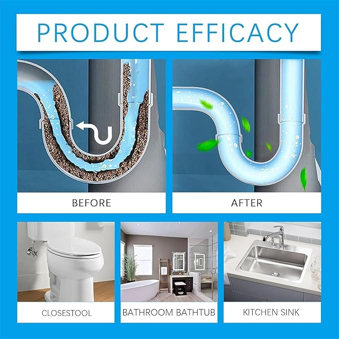 Strong Drain Effervescent Tablet, 2026 New Disposal Cleaner Tablets Eliminator Quickly Eliminates Odors