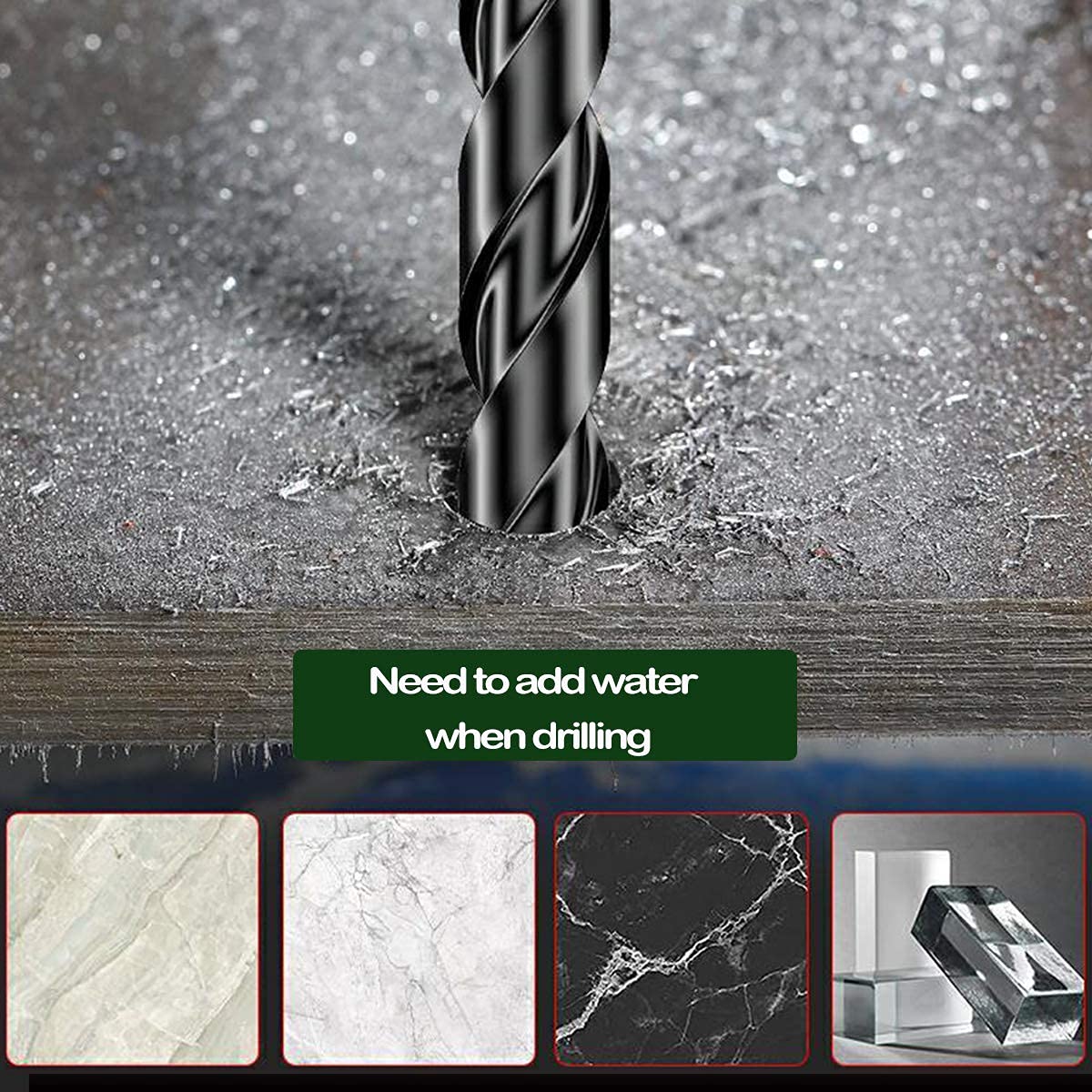 5mm Concrete Drill Bit Set, 10PC 3/16 inch Masonry Drill Bit Set