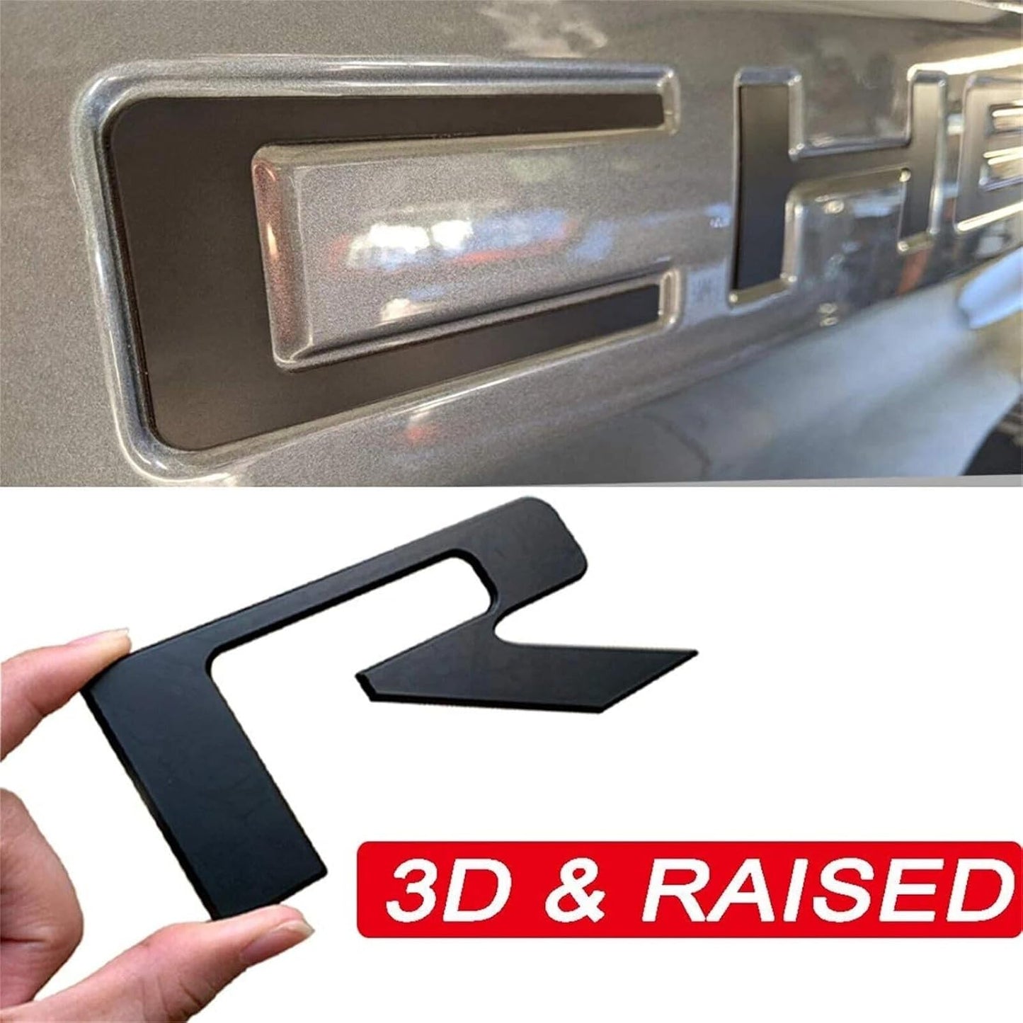 Tailgate Inserts Letters Compatible for 2019-2025 Sverado, 3D Raised & Strong Adhesive Decals Letters