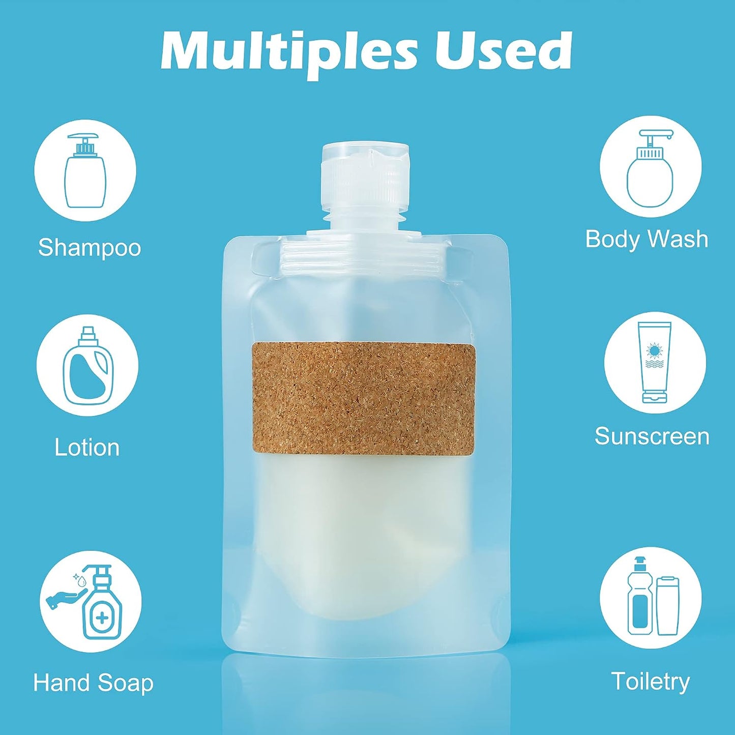 12 Pcs Travel Pouches for Toiletries, TSA Approved Portable Travel Size