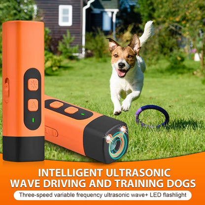 Dog Bark Deterrent Devices, Rechargeable Anti Barking Device for Dogs, 3 Modes & LED Light