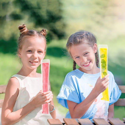 50PCS Disposable Ice Pop Bags with Funnel – DIY Freeze Pop Sleeves for Homemade Juice, Smoothie, Yogurt