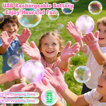 Rechargeable Automatic Smoke Bubble Maker,Colorful Lights & Music