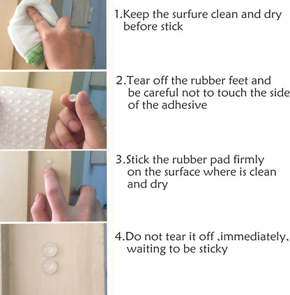 6 Pcs Touch Sign Anti-collision & Shock-absorbing Pads