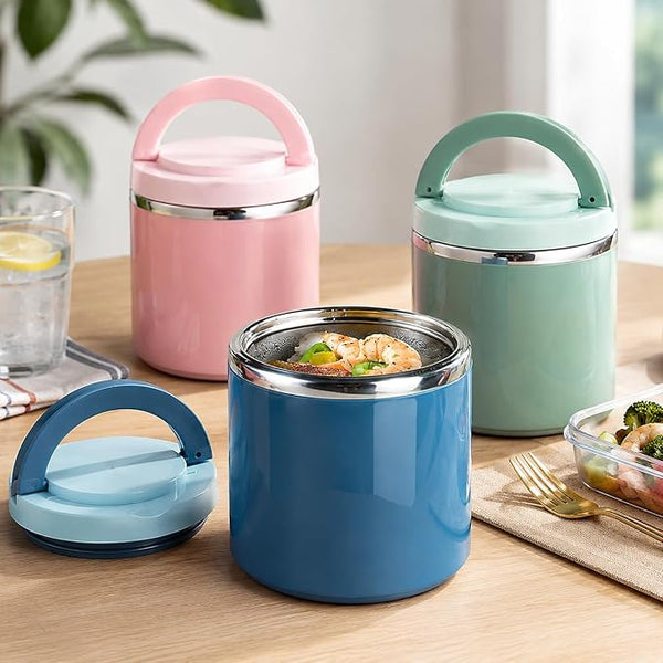 21.3oz Leakproof Stainless Steel Thermal Lunch Container for Hot and Cold Food