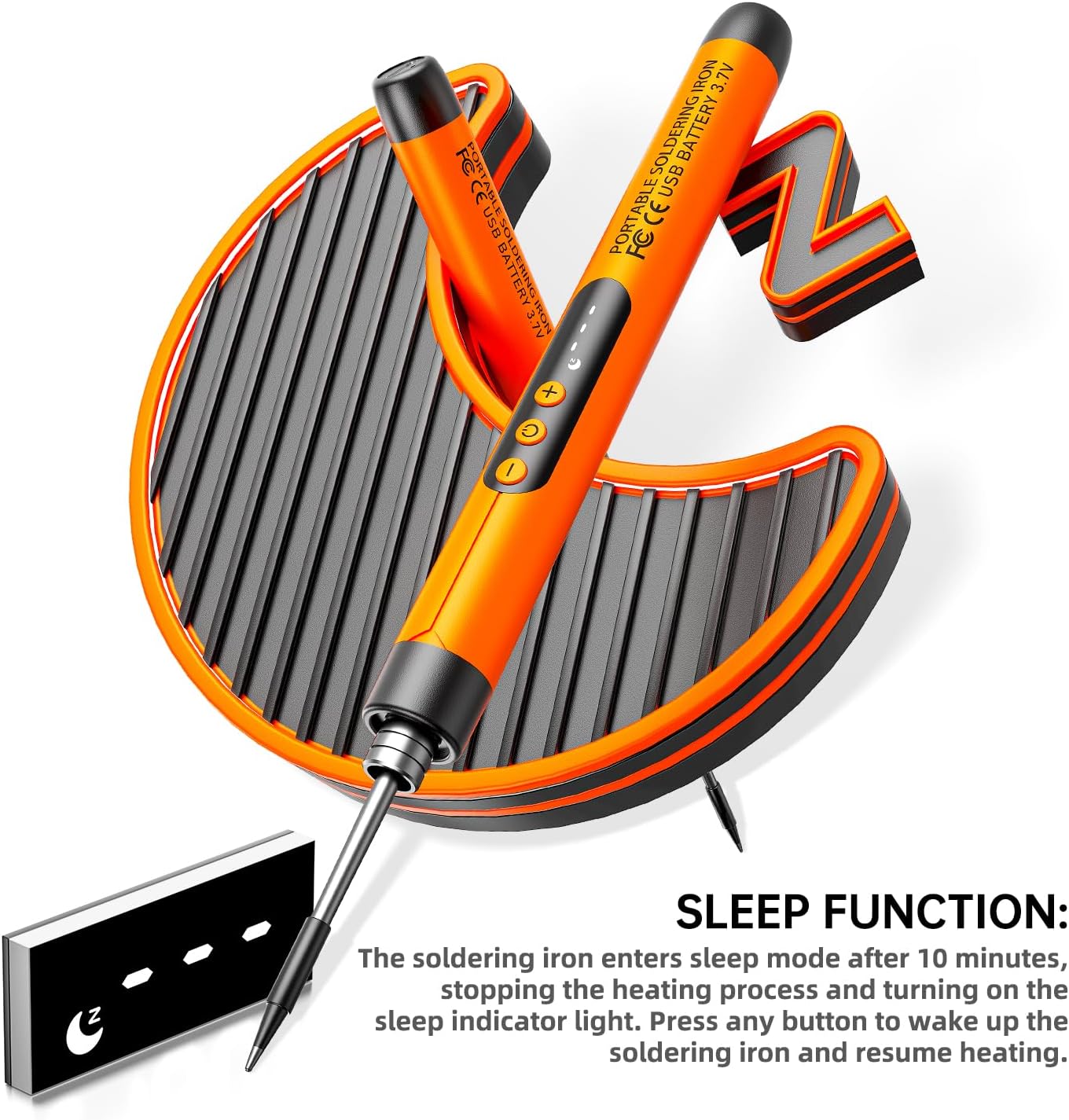 Cordless USB Rechargeable Portable Soldering Iron Kit, 3-speed Temperature Adjustable
