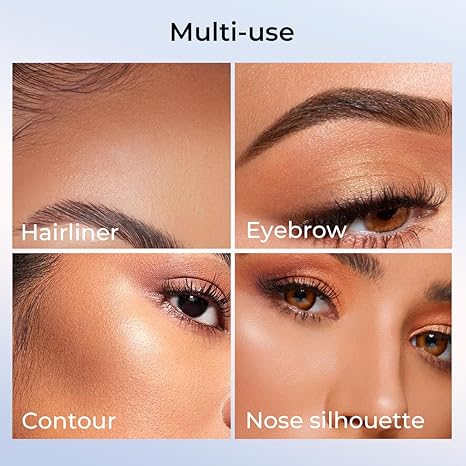 Eyebrow Stamp Kit, Brow Stencil Easy to Use & Natural Looking, Pigmented Long Lasting Eye Brow Cream