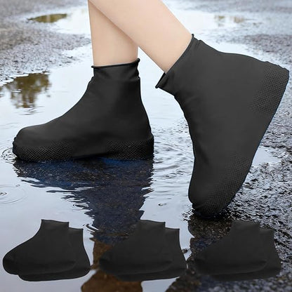 Outdoor Reusable Latex Rain Boot Covers, Waterproof, Durable