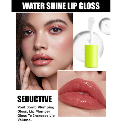 4-Piece Volumizing & High-Shine Lip Glaze Set — Moisturizing & Glossy Lip Oil