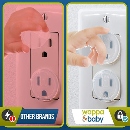 Clear Outlet Covers (32 Pack) Value Pack – Baby Safety Outlet Plug Covers