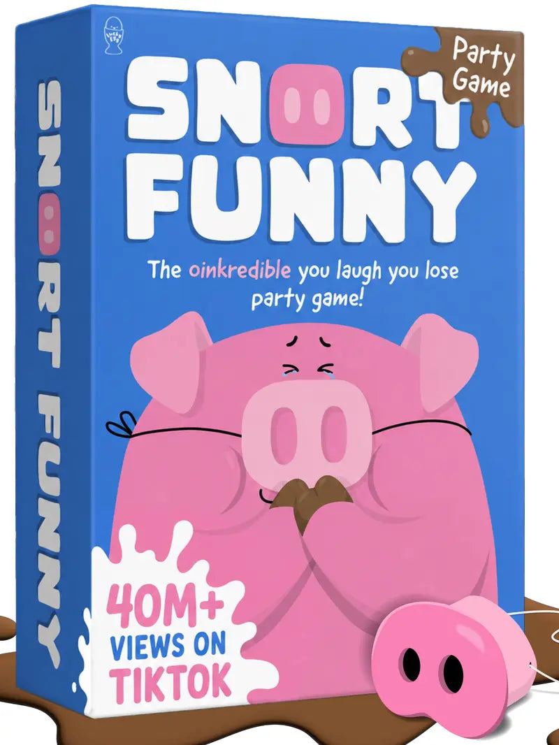 Snort Funny – The Oinkcredible You Laugh You Lose Party Game | Family Games for Kids and Adults