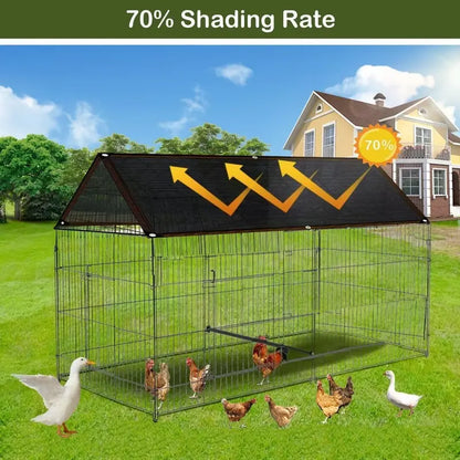 Large-Size UV-Resistant Sunshade Netting with Grommets, 80-90% Sun Blocking