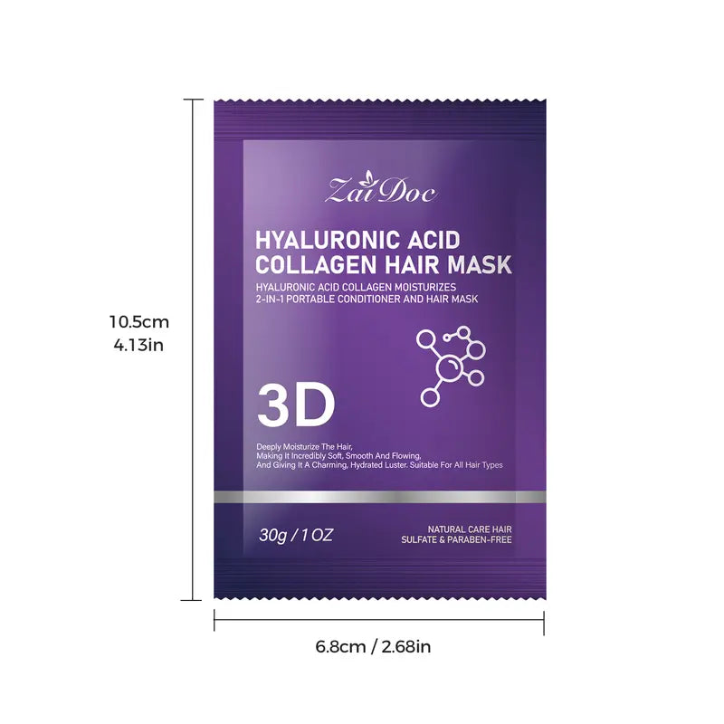 3D Collagen Hair Mask 30g — Deeply Repairs Hair Strands