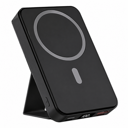 10,000mAh Portable Magnetic Wireless Charge Power Bank with Phone Stand