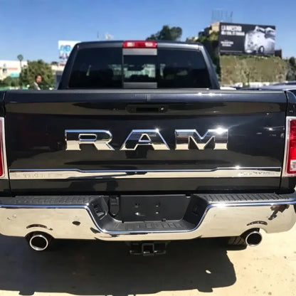 3D ABS Plastic Letter-Shape Tailgate Emblem Sticker for Dodge RAM 1500/2500/3500 Pickups - Decal for Trucks