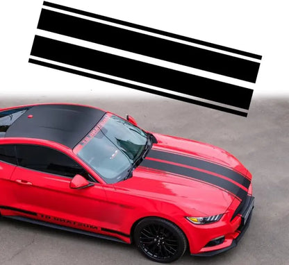 Universal PVC Racing Hood Stripe Vinyl Decals