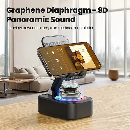 Wireless Sensor Audio Speaker Stand,5-in-1 CellPhone Stand