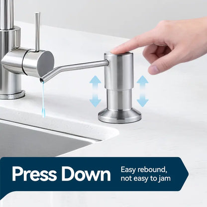 Sink Soap Dispenser Tube Kit, with 47" Tube Hose and Check Valve for Prevent Backflow