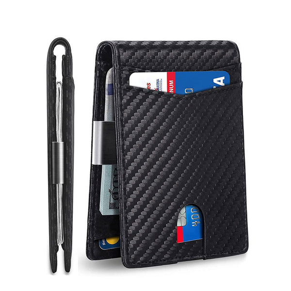 Genuine Leather Wallet for Men 12 Card Slim Mens Wallets Bifold RFID Blocking