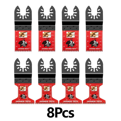 8PCS Professional Japanese Teeth Fast Cutting Oscillating Blade