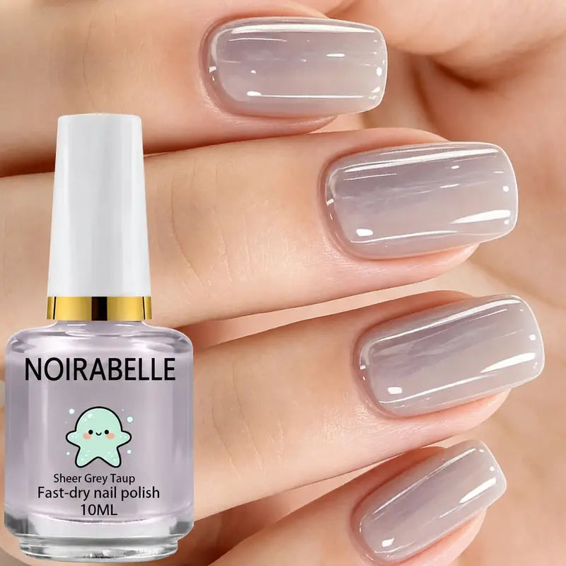 2Pcs Lilac-Pink Mirror-Effect Nail Polish - Natural Drying, Natural Nail Strengthening, Ideal for Everyday Use & Parties