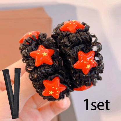 Magic Hair Donut and Double Bun Hair Ties Set for Kids & Women