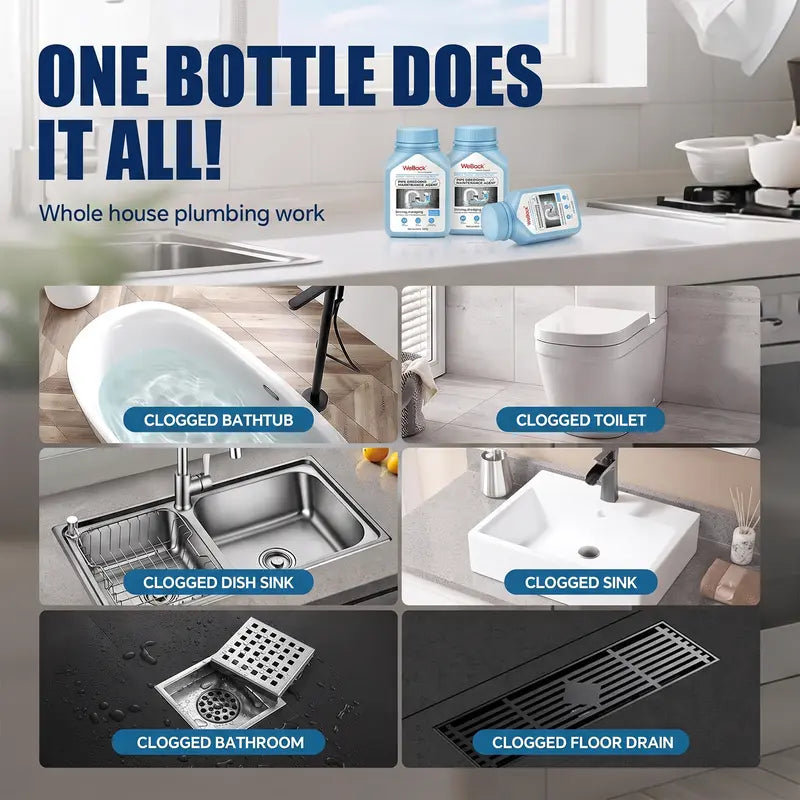 Safety-Grade Extra Strong Drain Opener - Kitchen Cleaning