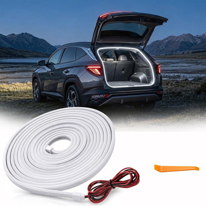 6.7FT Car Trunk LED Strip Light, Silicone Waterproof Flexible Trunk Cargo Ambient Lamp, Bright Cargo Embedded Lighting for Cars