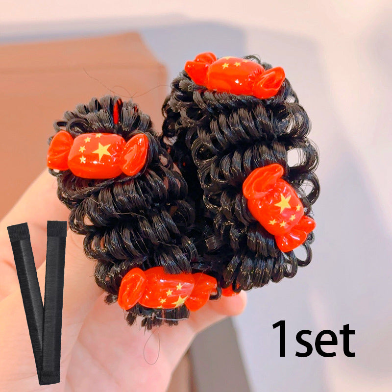 Magic Hair Donut and Double Bun Hair Ties Set for Kids & Women