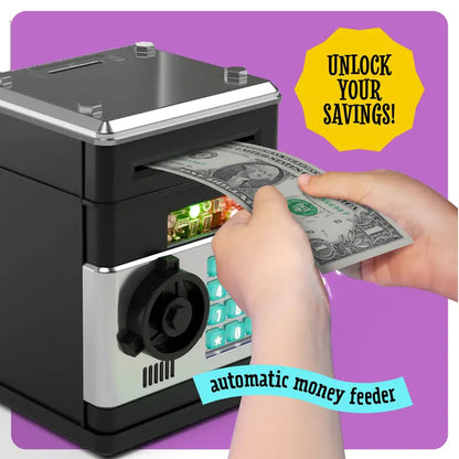 Piggy Bank for Kids Adults, Electronic ATM Coin Cash Bank