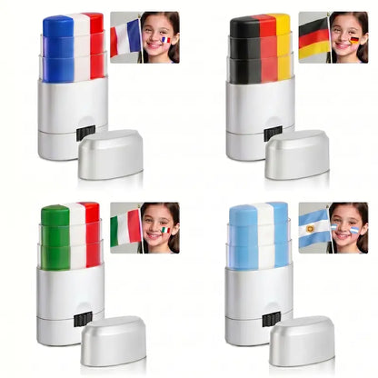 2PCS Baseball Face Paint & Portable Waterproof Face & Body Paint Stick