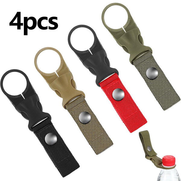 4pcs Hanging Bottle Buckle Clip Carabiner Drink Holder Camping Accessory