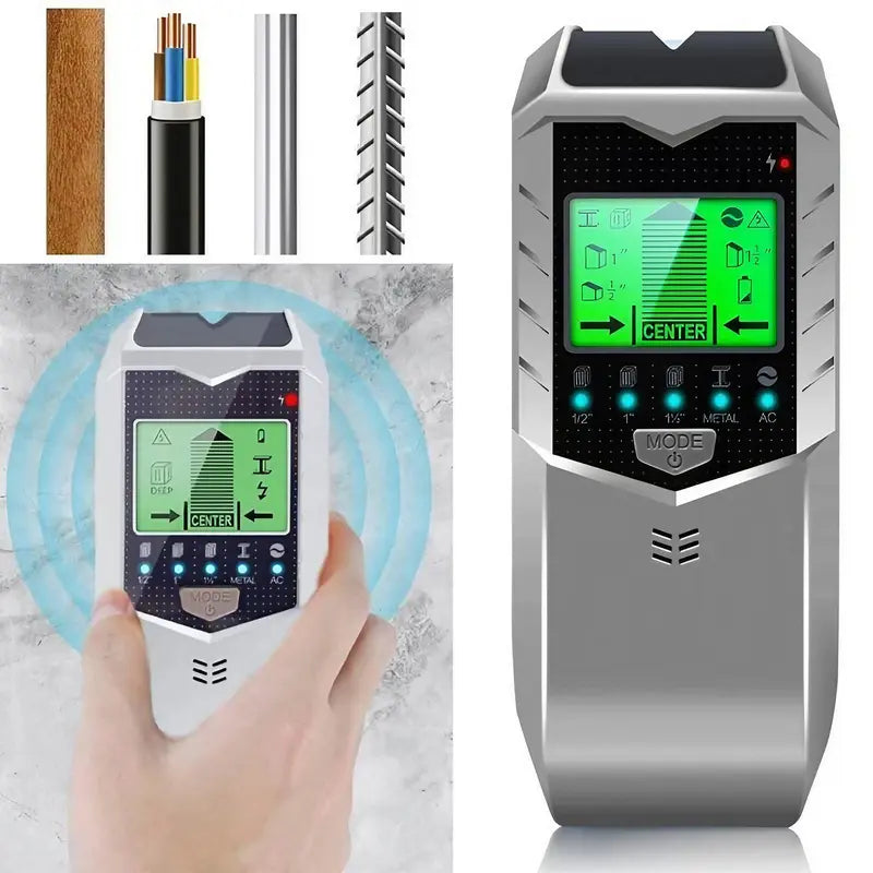 5-in-1 Wall Scanner and Stud Finder with LCD Display