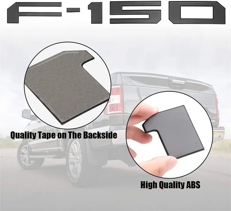 New Ford F-150 Tailgate Letter Replacement Decals: 3D Emblem – Tailgate Insert Lettering