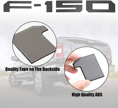 New Ford F-150 Tailgate Letter Replacement Decals: 3D Emblem – Tailgate Insert Lettering